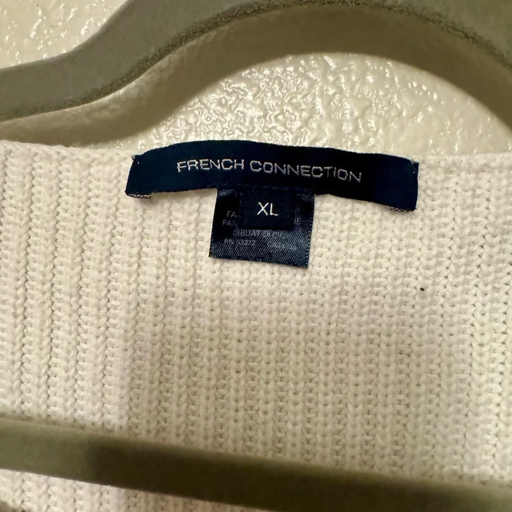 French Connection Black and White Striped Sweater - Picture 2 of 3